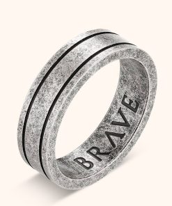 Uomo BRAVE Jewelry | Anello Uomo Brave "Basalto"