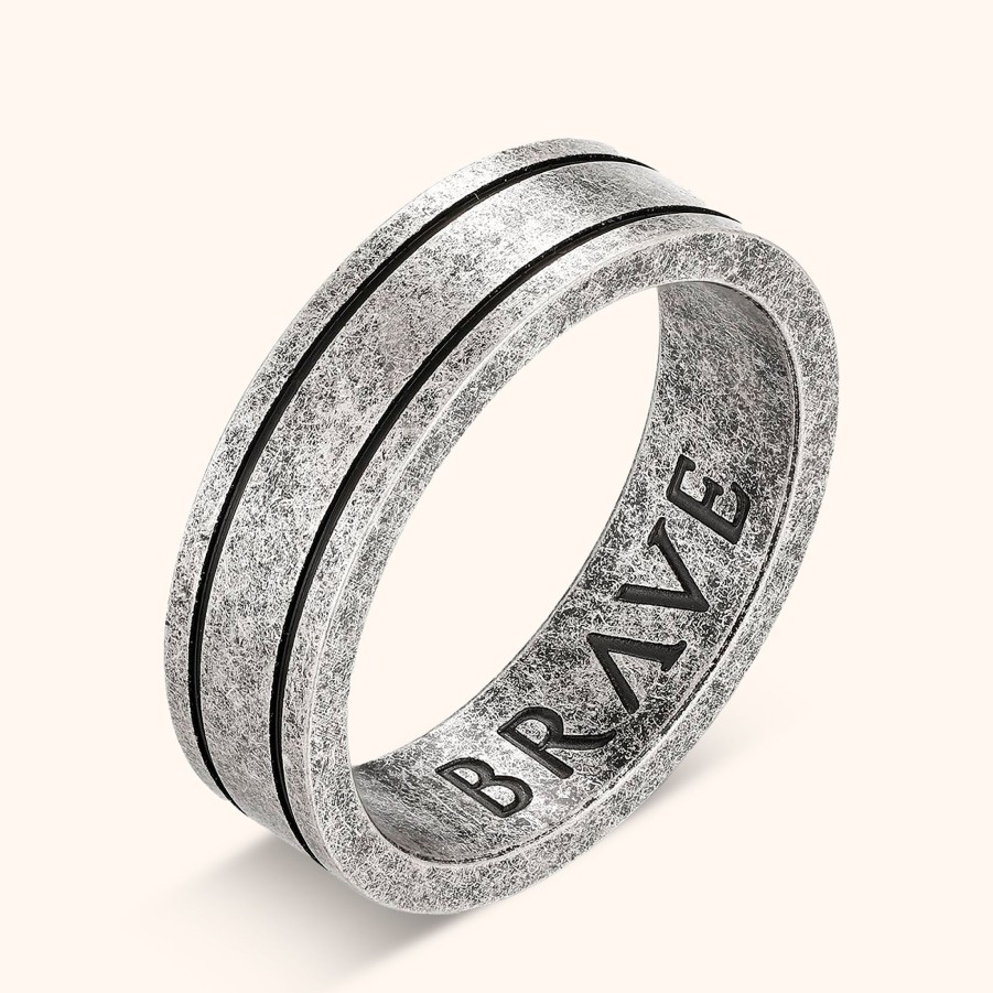 Uomo BRAVE Jewelry | Anello Uomo Brave "Basalto"