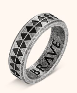 Uomo BRAVE Jewelry | Anello Uomo Brave "Tribale"