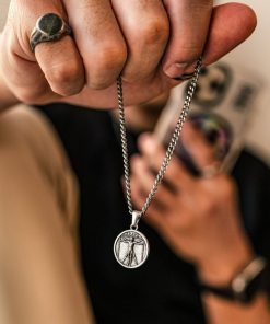 Uomo BRAVE Jewelry | Collana Uomo Brave "Vitruvio"