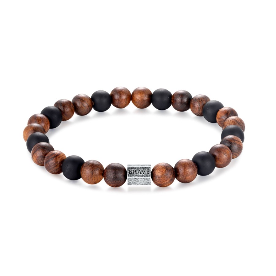 Uomo BRAVE Jewelry | Bracciale Uomo Brave "Wood"