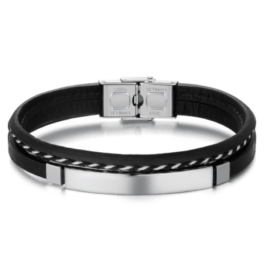 Uomo BRAVE Jewelry | Bracciale Uomo Brave "Lord" ~Testo Personalizzabile