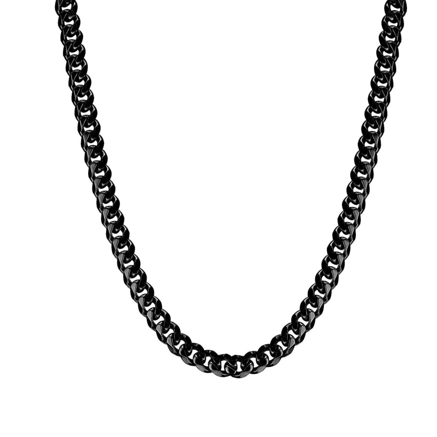 Uomo BRAVE Jewelry | Collana Uomo Brave "Cubana" Nero